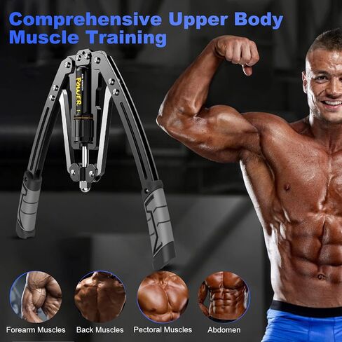 Hydraulic Power Twister Arm Exerciser, Adjustable 22-440lbs, Shoulder Muscle Training Fitness Equipment for Men and Women, Chest Arm Workout Equipment for Biceps, Abdomen and Shoulder in Saudi Arabia