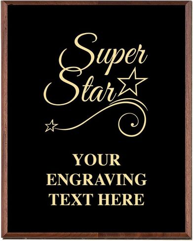 لوحات تقدير الشركات - 6 × 8 جوائز تذكارية ذهبية محفورة لجوائز التقدير in Kuwait