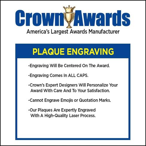 لوحات تقدير الشركات - 6 × 8 جوائز تذكارية ذهبية محفورة لجوائز التقدير in Kuwait