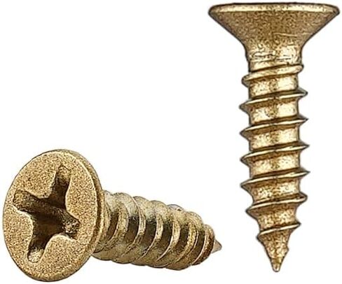 #6 X 1/2 Inch Stainless Steel Self-Tapping Wood Screw Set, Suitaple for Home Renovation, Furniture Assembly, and Wood Working Projects, White Head, 100 Pack, 3514WS-WH-100 in Saudi Arabia