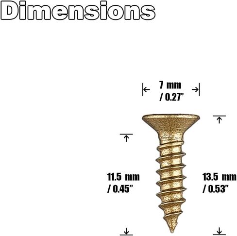 #6 X 1/2 Inch Stainless Steel Self-Tapping Wood Screw Set, Suitaple for Home Renovation, Furniture Assembly, and Wood Working Projects, White Head, 100 Pack, 3514WS-WH-100 in Saudi Arabia