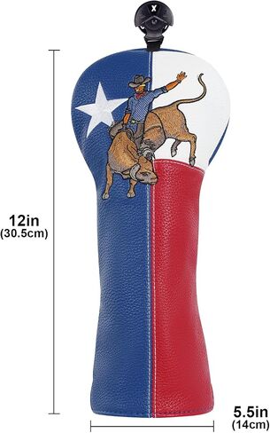 Golf Club Covers 3 PCS Or 1PC, Golf Club Head Covers for Woods and Drivers Fairway Hybrid, Golf Head Covers Fit Most Golf Clubs Golf Headcovers Set Texas Punch in Kuwait