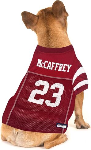 NFLPA Tom Brady PET Jersey، NFL Dog Shirt، مقاس صغير، Tampa Bay Buccaneers Mesh Jersey للكلاب in Saudi Arabia