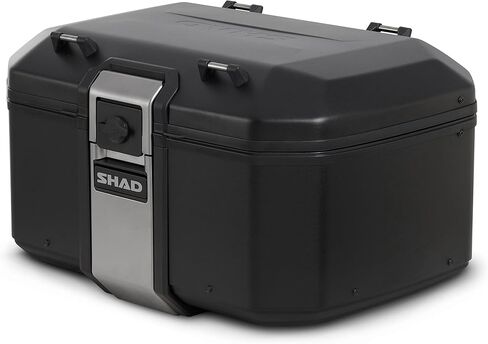 SHAD TR55 Terra Black Aluminum Top Case, 55L Motorcycle Trunk, 2 Full Face Helmet Capacity in Saudi Arabia