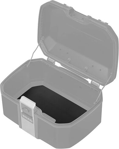 SHAD TR55 Terra Black Aluminum Top Case, 55L Motorcycle Trunk, 2 Full Face Helmet Capacity in Saudi Arabia
