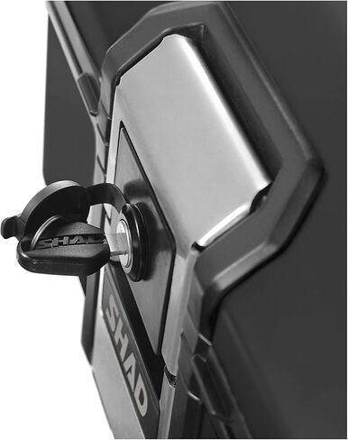 SHAD TR55 Terra Black Aluminum Top Case, 55L Motorcycle Trunk, 2 Full Face Helmet Capacity in Saudi Arabia
