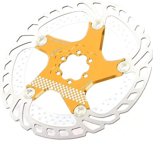 قرص فرامل الدراجة الدوار، قرص تبريد فرامل MTB قرص تبريد دوار ثلجي عائم لدراجة MTB 203 مم دوار تبريد (ذهبي) in Saudi Arabia