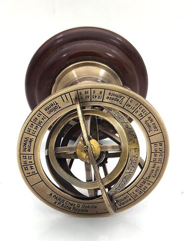 6 "النحاس Armillary المجال غلوب ساعة كروية الإسطرلاب خمر ديكور بحري البوصلة in Saudi Arabia