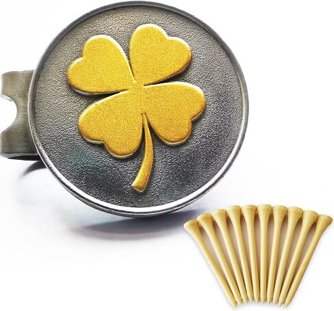 Golf Ball Markers Personlized Logo Enamel with A Strong Magnetic Hat Clips, A Premium Golf Gifts for Men Women Kids,including 4pcs ball markers + 2pcs hat clip in Saudi Arabia
