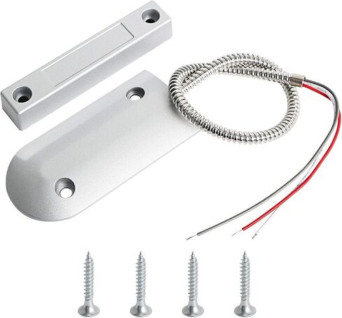 Aoje-Link OC-60B NC + مستشعر إنذار بمفتاح القصب المغناطيسي بدون باب متحرك مع 3 أسلاك، سبائك الزنك، قطعة واحدة in Kuwait