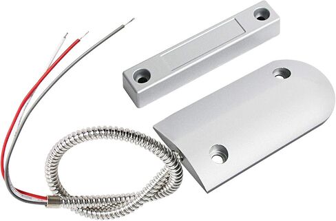 Aoje-Link OC-60B NC + مستشعر إنذار بمفتاح القصب المغناطيسي بدون باب متحرك مع 3 أسلاك، سبائك الزنك، قطعة واحدة in Kuwait