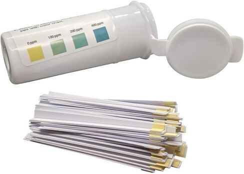 Restaurant Quaternary Ammonium (QAC, Multi Quat) Sanitizer Plastic Test Strips, 0-400 ppm [Vial of 100 Strips] in Saudi Arabia