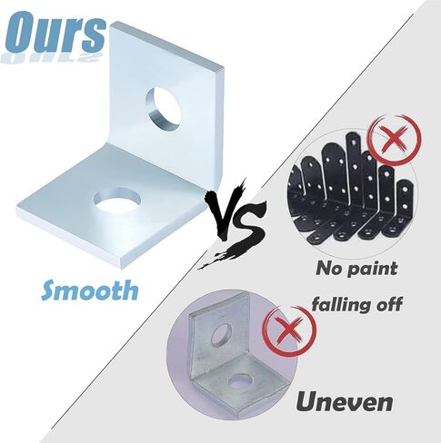 حامل موصل بزاوية 90 درجة بفتحتين على شكل حرف L، سمك 4.8 مم، مناسب لمسمار 1/2 بوصة في قناة تبختر 1-5/8 بوصة، مجلفن بالفولاذ، 10 عبوات in Kuwait