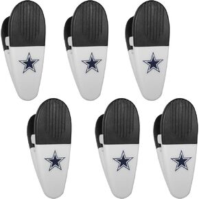 Siskiyou Sports NFL Dallas Cowboys Chip Clip Magnets, 6pk White, One Size