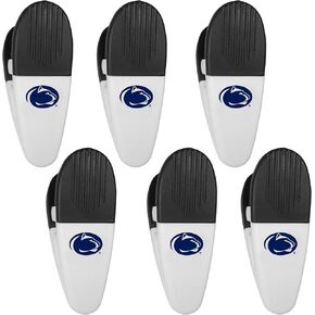 Siskiyou Sports NCAA Penn State Nittany Lions Chip Clip Magnets, 6pk White, One Size
