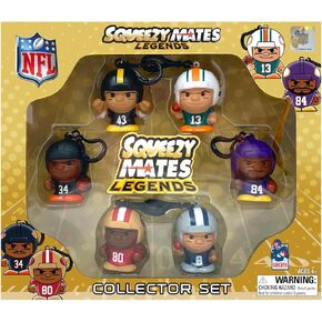 Party Animal NFL SqueezyMates Legends Collector Set, Multicolored, 3"