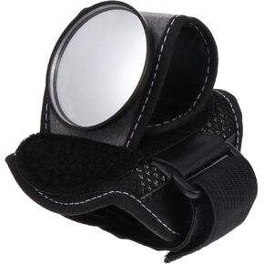 Kisangel Mirror Wrist Strap Bike Mirrors for Handlebars Riding Helmet Biking Helmet Handlebar Bike Mirror Biker Wristband Mirror Bike View Mirror Plastic Rear View Wrist Guard Plastic Black