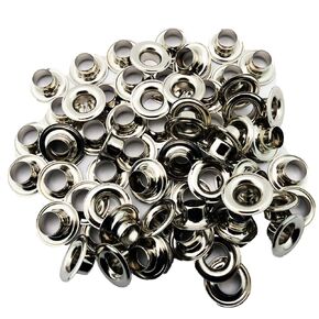 C.S. Osborne Nickel Grommets & Washers #N1-2 Size 1 (3/8" Hole) 144 Sets