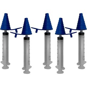 Oral Medicine Syringes 6 ml (1 tsp) with Tapered Bottle Adapters (Pack of 5)