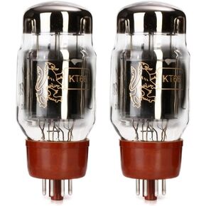 New Current Matched Pair (2) Reissue Genalex Gold Lion KT66 6L6 Vacuum Tubes