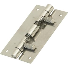 Southco F6 Series Stainless Steel Retractable Door Removal Hinge, 0.05" Leaf Thick, 2" Open Width, 1/4" Pin Diameter, 3" Long