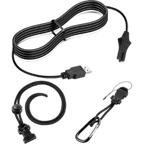 استبدال كابل الشحن لـ 1866460، متوافق مع أجهزة التحكم عن بعد Minn Kota i-Pilot Link، وكابل شحن محول USB وحبل مع استبدال Carabineer لـ 2390800، أسود in Kuwait