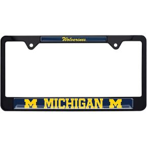 University of Michigan Wolverines Black License Plate Frame