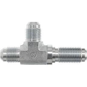 2704-03-03-03-SS تركيب أنبوب تي شيرت من الفولاذ المقاوم للصدأ، 3/8 بوصة - 24 SAE × 3/8 بوصة - 24 SAE × 3/8 بوصة -24 خيط SAE، 3/16 بوصة JIC ذكر × 3 /16 بوصة JIC ذكر × 3/16 بوصة JIC ذكر in Saudi Arabia