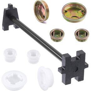 Tanstic 12Pcs 3/4" and 2" Poly Bung Cap with Gasket, Fine Thread Barrel Bung Cap Poly Buttress Drum Bung Plastic Bung Hole Caps Bung Plug Cap for 55 Gallon Plastic Drum