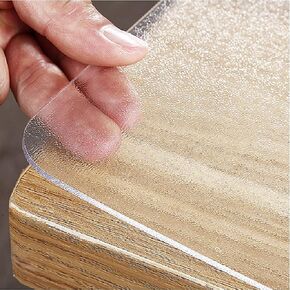 Frosted Table Cover Protector 2mm Thick 36 x 36 Inch Table Protector for Dining Room, Plastic Table Cover, Dining Table Protector, Table Top Protector Waterproof Oil-Proof