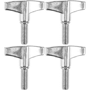 VICASKY Brackets Percussion Instrument Cymbal - Metal Brackets 4pcs Wing Screw Percussion Instrument Part Metal Cymbal Nut Drum Set Screw Nut Metal Stand