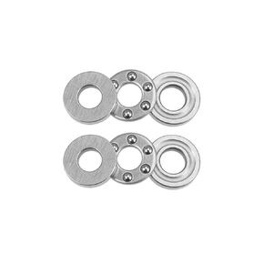 uxcell F2.5-6M Thrust Ball Bearings 2.5mm x 6mm x 3mm Chrome Steel Single Direction 2pcs
