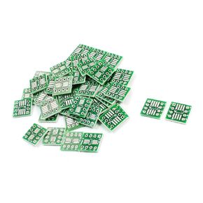 uxcell 50Pcs SMT IC SOP8 0.65mm to DIP8 2.54mm PCB Adapter Converter