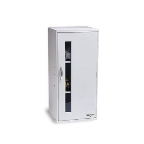 Allegro Industries 4200 Storage Wall Case with Label Kit, Generic One Door, 14" x 13" x 30", White