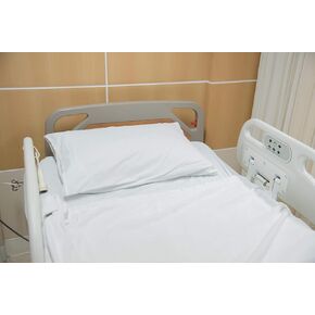 Atlas 1-Piece Contour Knitted Jersey Sheet White 36x84 with 16" Deep Pocket - Health Care, Hospitals, Clinics, Home, Nursing Homes, Rental Properties