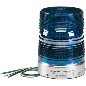 ضوء تحذيري من الإشارة الفيدرالية 131ST-120B Starfire، فلاش واحد، حامل أنبوب 1/2 بوصة NPT، 120 فولت تيار متردد، أزرق in Kuwait