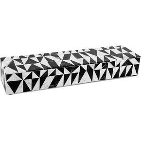 Handicrafts Home Handmade Harlequin Collection Decorative Jewelry Box Organizer – Keepsakes, Trinkets, and Home Decor – Antique Coffee Table Storage, Memory Box, Farmhouse Style Decor, 10x2.5x1.5