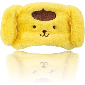 Kawaii Cartoon Sleep Eye Mask, Cute Plush Blackout Sleeping Mask Eye Cover for Kids Teens Girls Women (Kuro)