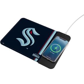 SOAR NHL Wireless Charging Mousepad, Seattle Kraken