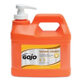 GOJO 12 Gallon Bottle White Natural* Orange Citrus Scented Heavy Duty Hand Cleaner