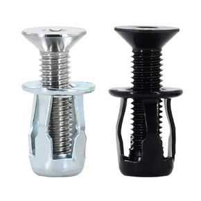 52 Sets Molly Jack Nuts with Countersunk Flat Socket Head Cap Screws Assortment Kit,M4m5m6m8 Expansion Nuts Short Jacknut Threaded Insert Nuts Petal Nuts for Hollow Door, Hollow Wall