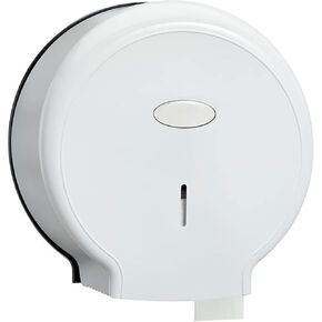 Toilet Tissue Dispenser, Paper Towel Dispenser Wall Mount Commercial Jumbo Toilet Paper Dispenser Punch Free Tissue Holder for Bathrooms(Black)