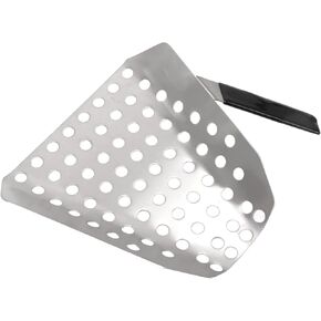 Popcorn Scoop Ergonomic Single Handle Stainless Steel Fries Scooper with Holes for Movie Theater Shop