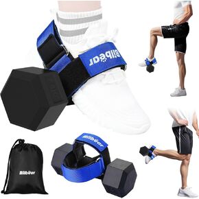Tibialis Trainer Strap for Shin Splint Relief Exercises,Adjustable Dumbbell Foot Attachment for Hip Flexor Raises,Dumbbell Ankle Strap Relieve Leg Pain Increase Range of Motion