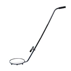 Under Vehicle Inspection Mirror, 12 inch Security Mirror with Wheels and LED Light for Entry Security, Parking lot Security, Military Check Point, auto Maintenance