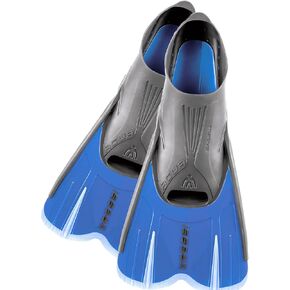 Cressi Adult Short Light Swim Fins with Self-Adjustable Comfortable Full Foot Pocket - Perfect for Traveling - Agua Short: made in Italy