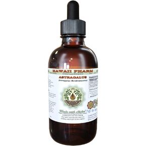 Hawaii Pharm Astragalus Alcohol-FREE Liquid Extract, Organic Astragalus (Astragalus membranaceus) Dried Root Glycerite Natural Herbal Supplement 2 oz