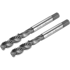 uxcell 2pcs Spiral Flute Thread Taps, 5/16-18 BSW H2 Screw Threading Tap, Machine Tapping Tools for Machinist Repair (M35 Cobalt High Speed Steel (HSS-CO), Uncoated)