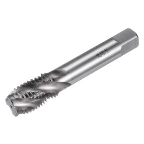 uxcell Spiral Flute Taps, 1-8 UNC 2B High Speed Steel (HSS) Uncoated Machine Thread Milling Threading Screw Tap 3 Flutes Tapping Tool