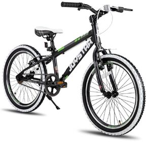 JOYSTAR Lubbock 20 24 Inch Kids Bike for Boys & Girls Ages 7-12 Years Hardtail Mountain Bike for Kids with 1-Speed/7-Speed Drivetrain, White Wall Knobby Tires, Kids' Bicycle